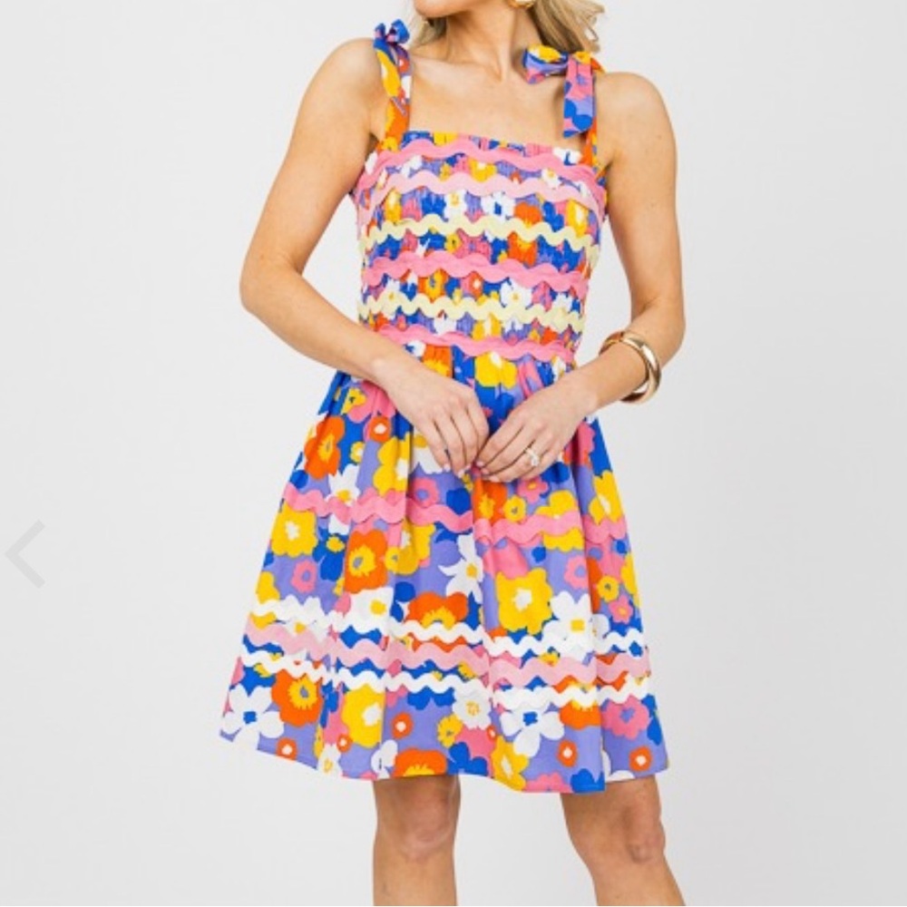 Floral Ric Rac Dress